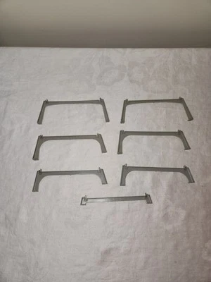 Vintage Eldon Slot Car Lot of 7 Gray Track Supports - Image 1 of 4