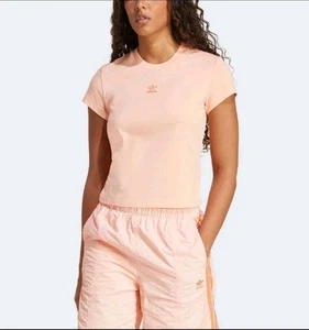 Neu Adidas Essentials Slim Damen-T-Shirt Größe LARGE Originals Tee - Bild 1 von 12