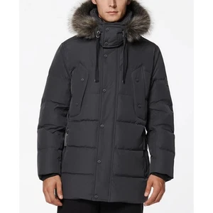 Marc New York Men's Gattaca Hybrid Down Fill Parka Coat in Black Size Large NWT - Picture 1 of 8