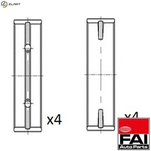 CRANKSHAFT BEARING BM1015-STD STD FOR AZQ/AWY/BMD/BME/BXV/BBM/BZG/CGPB 1.2L - Picture 1 of 10