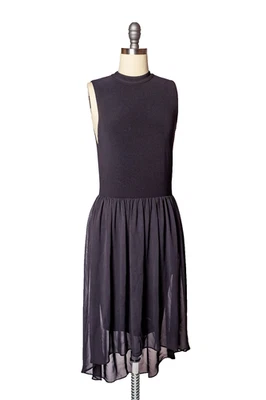 Alice + Olivia Air by Stacey Bendel Black High-Low Mock Turtleneck Dress Size S - Image 1 of 4