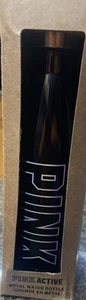 Victoria Secret Pink Metall Trinkflasche Brandneu Schwarz mit Regenbogen Logo - Bild 1 von 5