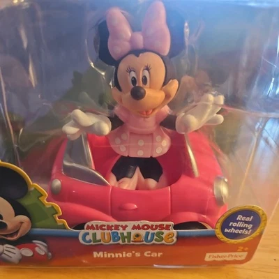 FISHER PRICE MICKEY MOUSE CASA CLUB MINNIE MOUSE'S DISNEY COLECCIÓN DE COCHES JUNIOR Foto 1 de 4