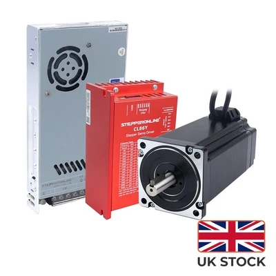 STEPPERONLINE 12Nm Nema 34 Closed Loop Stepper Motor & Servo Driver Kit - Image 1 of 4