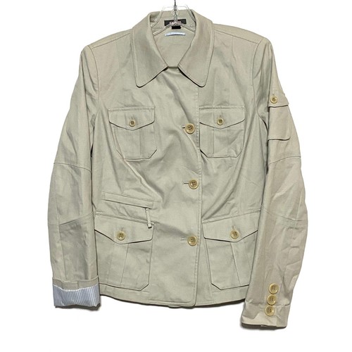 VETEMENTS Giacca Express Utility Collo 5 Tasche Bottoni Cotone Elasticizzato Donna 8