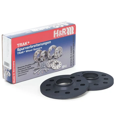H&R 2055571ASW DR Black 10 mm Wheel Spacers Kit Set for 1989-24 Audi / 05-24 VW - Image 1 of 4