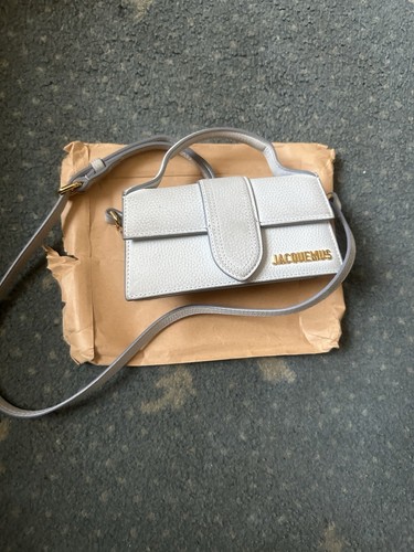 Borsa Jacquemus Le Bambino in pelle (azzurro e oro)