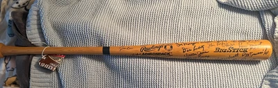 Former and Deceased 1960s-1970s Boston Red Sox Autographed Rawlings Bat JSA LOA - Image 1 of 4