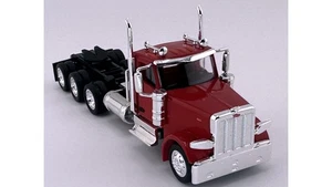 HO Logistics Peterbilt 589 Day Cab Tri-Axle Tractor #589082 HO 1/87 Scale, Red - Picture 1 of 3