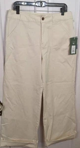 Pantalones Nili Lotan X Target Talla 16 Pierna Ancha Elastizados Sarga Crema Nuevos con Etiquetas - Imagen 1 de 3