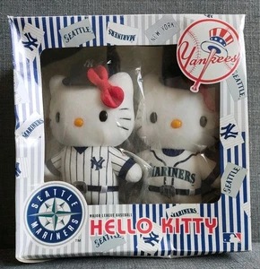 2003 Sanrio Hello Kitty MLB Yankees & Mariners Plüsch 23 cm Japan limitiert unbenutzt - Bild 1 von 12