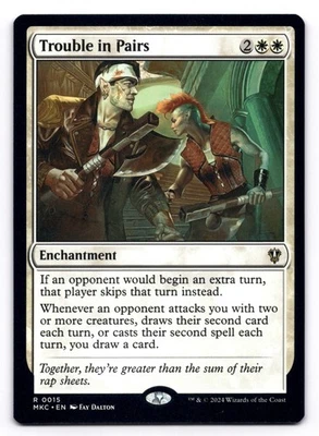 Trouble in Pairs NM Commander: Murders at Karlov Manor 0015 MTG Regular - Image 1 of 2