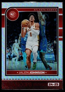 2024-25 Hoops Winter #205 Jalen Johnson Red Holo - Picture 1 of 2