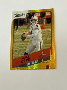 Derek Carr 2021 Panini Classics GOLD HYPER PRIZM /99 Raiders SP MINT - Bild 1 von 3