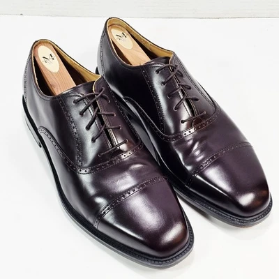 Rockport Waitsfield Mens Oxford Burgundy Dress Shoes Leather 10.0 W APM1141E FS - Image 1 of 4