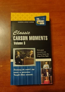Johnny Carson VHS Classic Carson Moments Volume 3, The Tonight Show - Picture 1 of 14