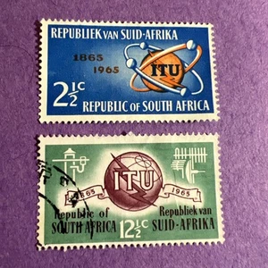 South Africa 1965 - Used Scott 306-307. Centenary Of The ITU. - Picture 1 of 2