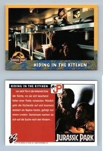 Hiding In The Kitchen #57 Jurassic Park 1993 Topps German Trading Card - Picture 1 of 1