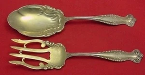 Canterbury by Towle Sterling Silver Salad Serving Set 2pc GW Fancy 9 1/2" - Picture 1 of 2