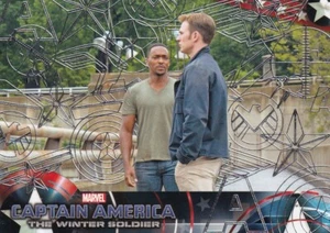 Captain America  Winter Soldier 2014 SILVER Patriotic Foil Parallel Card 70 - Picture 1 of 2