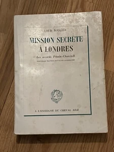 Livre Mission Secrète à Londres par Louis Rougier (1/A0-73) - Picture 1 of 5