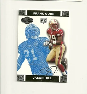 2007 Topps co-firmatari che cambiano volto oro blu #84B Jason Hill Frank Gore /349 - Foto 1 di 2