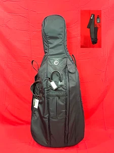 Gagliano Cello Bag Model PW 4/4 Size Genuine YKK ZipLock , Premium Handle &Extra - Picture 1 of 13