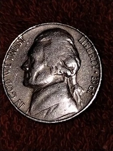 1961  Jefferson Nickel No Mint Mark Rare!  - Picture 1 of 2
