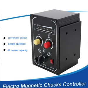5A 110V Drehmaschine Elektro Magnet Spannfutter Steuerung Hobel Fräsen Schleifen Neu - Bild 1 von 16