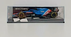 MODELLINO AUTO 1:43 F1 MINICHAMPS ALPINE A521 ALONSO BAHRAIN GP 2021 MODELLISMO - Picture 1 of 8