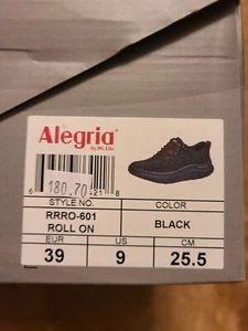 Alegria Rock n Roll Roll On Shoe 9 - Picture 1 of 6