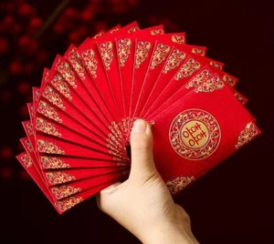 20PCS Mini Red Envelopes Chinese Wedding Lucky Money Packets Double Happiness - Picture 1 of 9
