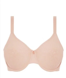 NWT Chantelle 36DDDD Comfort Chic Full Coverage Underwire Bra 18j2 Beige 122074 - Picture 1 of 2