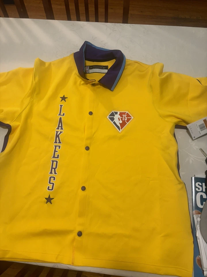Nike Los Angeles Lakers Showtime City Edition Warm Up Jersey Mens XL