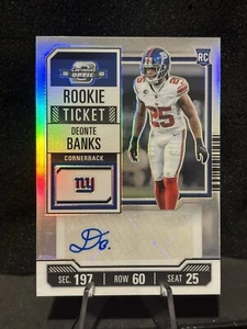 2023 Contenders Optic - Rookie Ticket Auto Silver Prizm #162 Deonte Banks / NYG - Picture 1 of 1