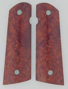 1911 Fullsize Amboyna Burl Grips - Picture 1 of 1