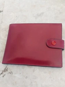 VTG Rolex Geneva Red Oxblood Luxurious Leather Bi-Fold Wallet Card Case 60.02.03 - Picture 1 of 10