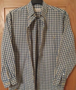 Van Heusen The Master Shirtmaker Blue Check Shirt Size M 39-40cm/15.5" Collar - Picture 1 of 6