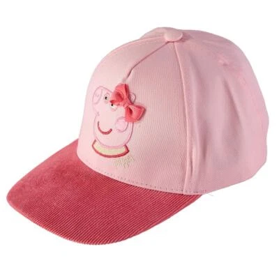 Peppa Pig ☆ Sombrero ajustable bordado para niñas pequeñas con lazo ☆ Niño pequeño talla única Foto 1 de 3