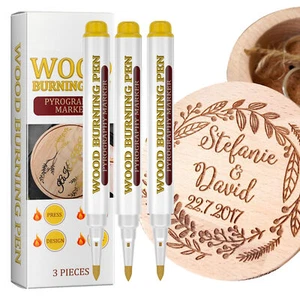 Wood Burning Pen Scorch Pen For Wood Drawing Oil-Based Ink Wood Pleasure - Picture 1 of 12