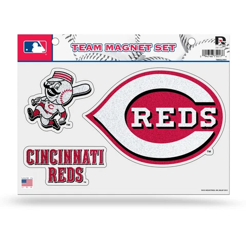 Cincinnati Reds Bling 3-piece Bling Team Magnet Set. Great Graphics. #A108 Cover