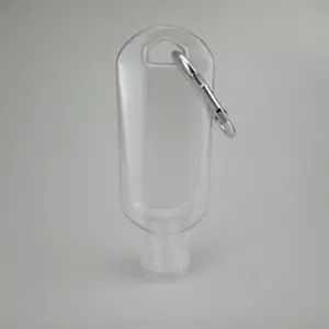 Botella recargable de 50 ml a prueba de fugas a prueba de fugas con llavero gancho mosquetón - Imagen 1 de 10