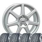 4 Winter Wheels & Tyres Tallin Sil 185/55 R15 86H For Nissan Micra Hankook Winte