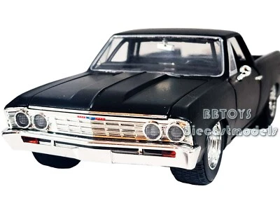 1967 CHEVROLET CAMINO BLACK FAST FURIOUS SERIES 1/24 JADA TOYS 34413 - Image 1 of 4