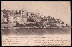 Monaco Principato Boulevard de la Condamine CORNER CREASED cartolina ZG9688 - Picture 1 of 2