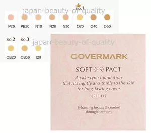 Made in JAPAN Covermark Soft ES pact Foundation SPF33 PA+++ 12g / Tracking SAL - Picture 1 of 13