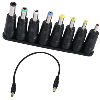 8-in-1 Universal DC Power Supply 5.5mm x 2.1mm Female to Male Adapter with Cable - Image 1 of 4