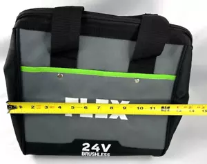 Flex Power Tool BAG ONLY Canvas Holds 24V Brushless Drill & Impact Driver NEW - Picture 1 of 6