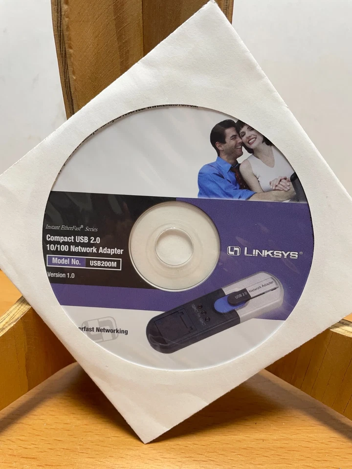 Linksys Compact USB 2.0 to Ethernet Network Adapter | USB200M Software ONLY - Image 1 of 1