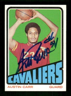 1972-73 Topps  90 Austin Carr rookie rc EX signed auto autograph  BXCP41 - Image 1 of 2